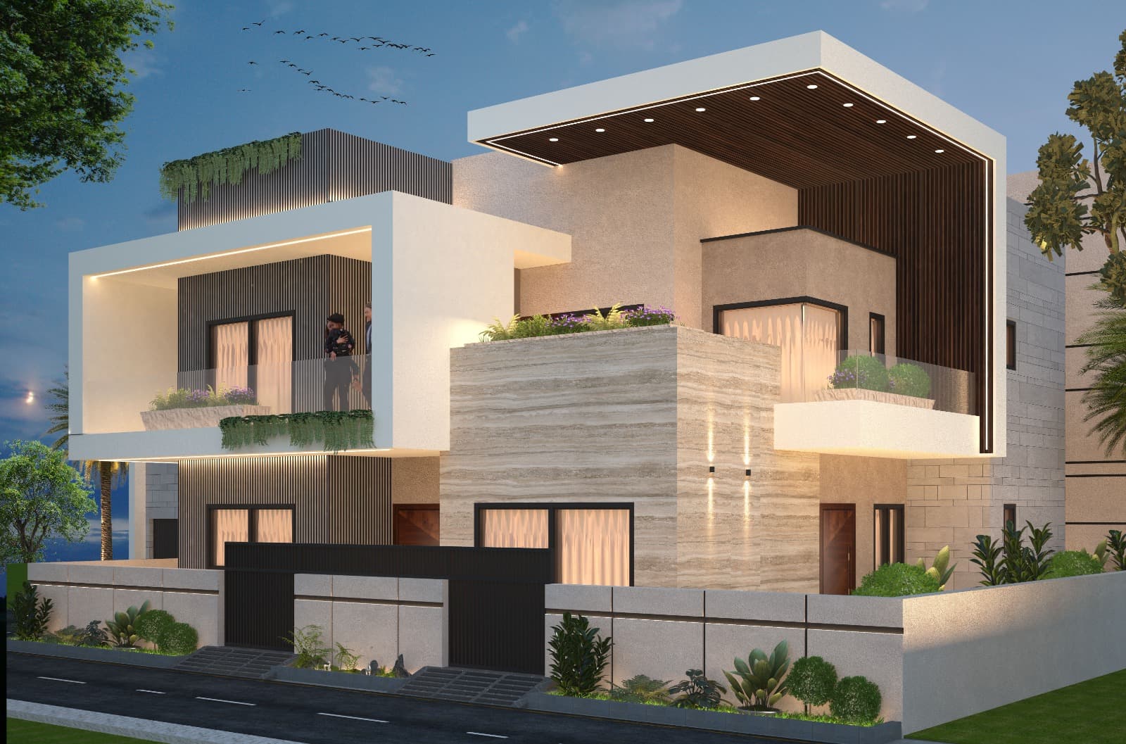 54′ × 57′ Residence before and after — after